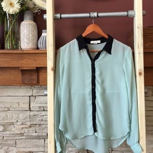 Sheer Mint Blouse